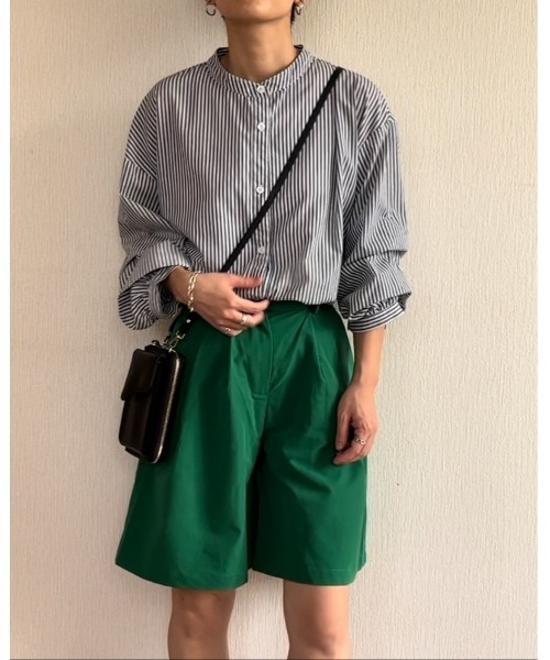 Ritzy（リッツィー）の「タック入りショートパンツ（その他パンツ・レディース・ホワイト/ブラック/グリーン・S/M/L）」の21枚目の写真