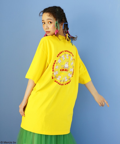 Candy Stripper(キャンディストリッパー)の「MIFFY CIRCLE Tシャツ(Tシャツ/カットソー・レディース・ピンク/オフホワイト/イエロー・2)」の1枚目の写真