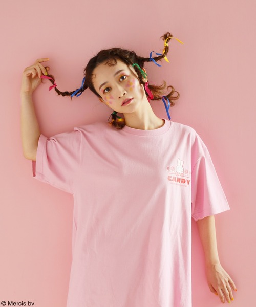 Candy Stripper(キャンディストリッパー)の「MIFFY CIRCLE Tシャツ(Tシャツ/カットソー・レディース・ピンク/オフホワイト/イエロー・2)」の12枚目の写真