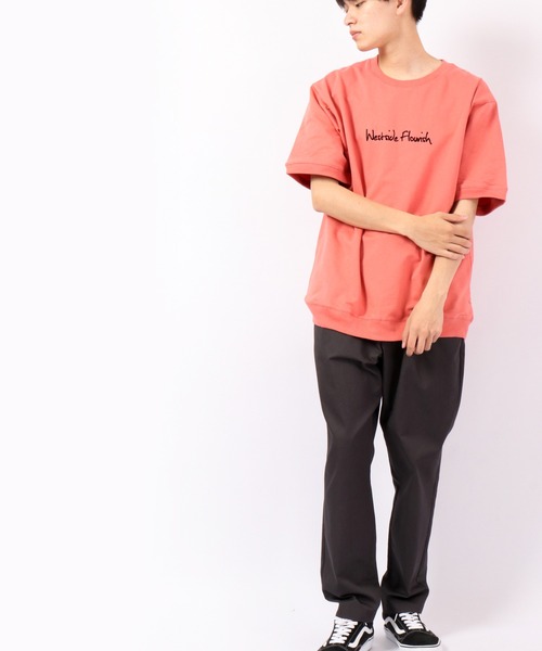 Bling Leads(ブリングリーズ)の「Bling Leads ミニ裏毛半袖クルー(Tシャツ/カットソー・メンズ・ネイビー/カーキ/オレンジ・M/L)」の8枚目の写真