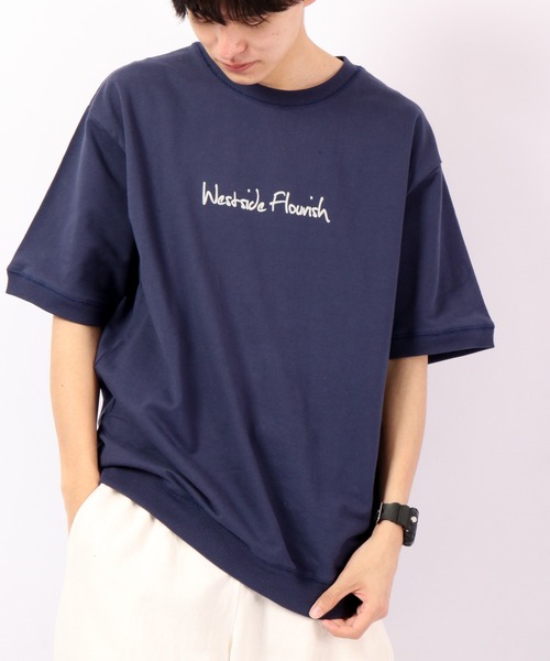 Bling Leads(ブリングリーズ)の「Bling Leads ミニ裏毛半袖クルー(Tシャツ/カットソー・メンズ・ネイビー/カーキ/オレンジ・M/L)」の18枚目の写真
