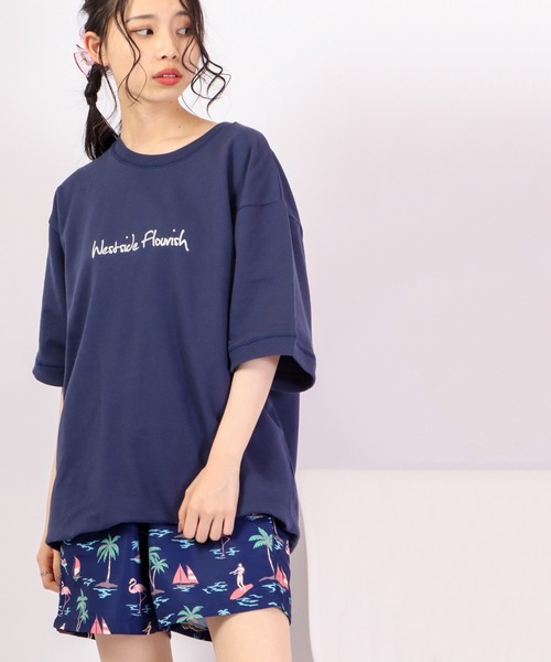 Bling Leads(ブリングリーズ)の「Bling Leads ミニ裏毛半袖クルー(Tシャツ/カットソー・メンズ・ネイビー/カーキ/オレンジ・M/L)」の21枚目の写真
