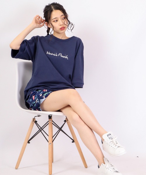 Bling Leads(ブリングリーズ)の「Bling Leads ミニ裏毛半袖クルー(Tシャツ/カットソー・メンズ・ネイビー/カーキ/オレンジ・M/L)」の19枚目の写真