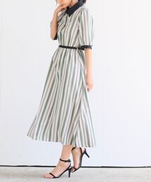 rps | ベルト付きプリントＨＳクレリックワンピース(ワンピース)