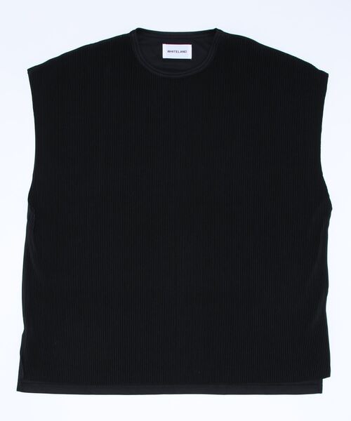 tシャツ WHITELAND/ホワイトランド/プリーツノースリーブ レディース メンズ WHITELAND（ホワイトランド）の「[LAB限定]WHITELAND/ホワイト