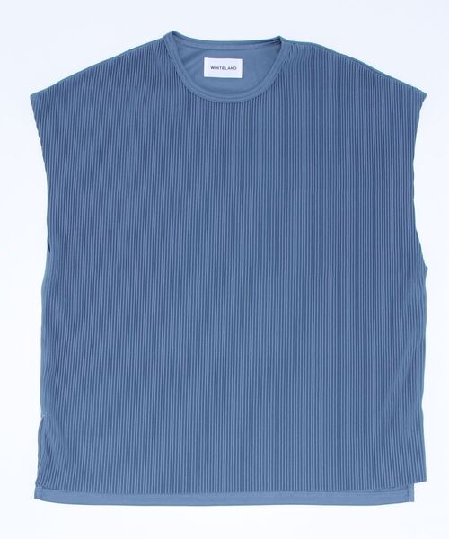 tシャツ WHITELAND/ホワイトランド/プリーツノースリーブ レディース メンズ WHITELAND（ホワイトランド）の「[LAB限定]WHITELAND/ホワイト
