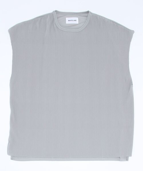 tシャツ WHITELAND/ホワイトランド/プリーツノースリーブ レディース メンズ WHITELAND（ホワイトランド）の「[LAB限定]WHITELAND/ホワイト