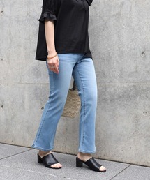 HONEYSUCKLE ROSE | 【HONEYSUCKLE ROSE】サマーデニムクロップフレア(デニムパンツ)