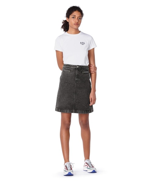 A.P.C.(アーペーセー)の「T-SHIRT DENISE 22AC(Tシャツ/カットソー・レディース・ホワイト/ブラック系その他/ベージュ/グリーン・S/M/L)」の7枚目の写真