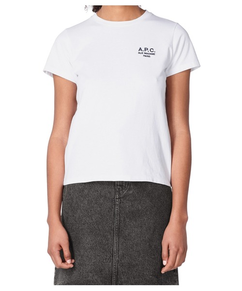 A.P.C.(アーペーセー)の「T-SHIRT DENISE 22AC(Tシャツ/カットソー・レディース・ホワイト/ブラック系その他/ベージュ/グリーン・S/M/L)」の9枚目の写真