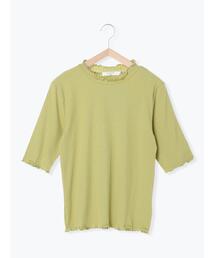 Samansa Mos2 blue | メロウテレコTシャツ(Tシャツ/カットソー)