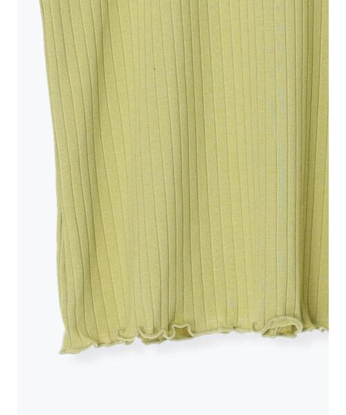 Samansa Mos2 blue(サマンサモスモスブルー)の「メロウテレコTシャツ(Tシャツ/カットソー・レディース・ブラック/オフホワイト/グリーン/パープル・LARGE/MEDIUM)」の9枚目の写真