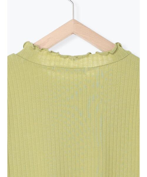 Samansa Mos2 blue(サマンサモスモスブルー)の「メロウテレコTシャツ(Tシャツ/カットソー・レディース・ブラック/オフホワイト/グリーン/パープル・LARGE/MEDIUM)」の10枚目の写真