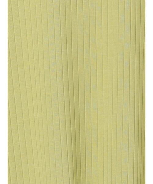 Samansa Mos2 blue(サマンサモスモスブルー)の「メロウテレコTシャツ(Tシャツ/カットソー・レディース・ブラック/オフホワイト/グリーン/パープル・LARGE/MEDIUM)」の11枚目の写真