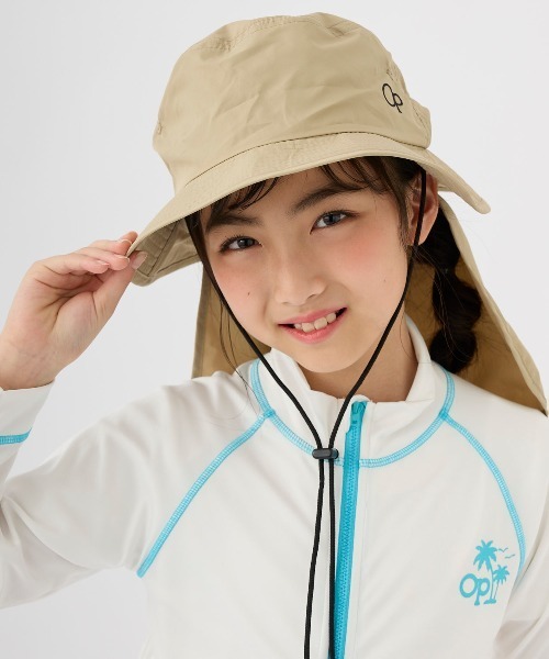 Ocean Pacific（オーシャンパシフィック）の「【OP:オーピー】キッズマリンハット（ハット・キッズ・ピンク/ブラック/カーキ/ミント/パープル/ネイビー/サンドベージュ・56/54）」の3枚目の写真