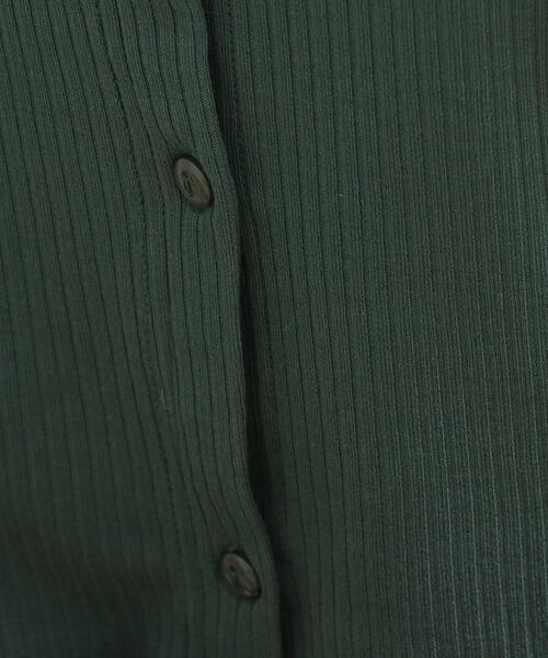 Cutie Blonde（キューティーブロンド）の「◆【S-L/2点セット】カラーボーダー半袖アンサンブル（アンサンブル・レディース・キャメル/ライトグリーン系2/イエロー系2/ホワイト系5/グリーン/ブラック・01/02/03）」の14枚目の写真