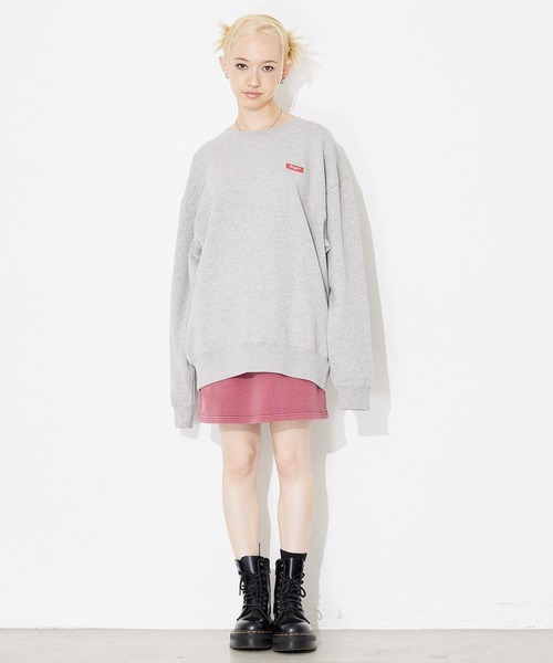 X-girl(エックスガール)の「PIGMENT DYED SWEAT MINI SKIRT(スカート・レディース・ブラック/バーガンディー/ネイビー・M/S)」の19枚目の写真