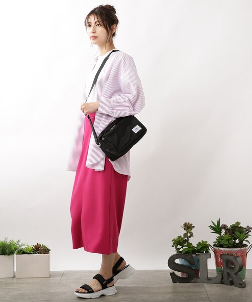 DRESKIP(ドレスキップ)の「◆【Lee】別注 ナイロンショルダーバッグ(ショルダーバッグ・レディース・オレンジ/グレー/ブラック・00)」の12枚目の写真