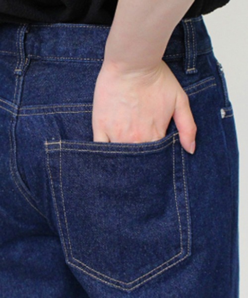 STYLEBLOCK（スタイルブロック）の「デニムバギーローライズパンツ（デニムパンツ・レディース・ライトブルー/ネイビー・M/S）」の7枚目の写真
