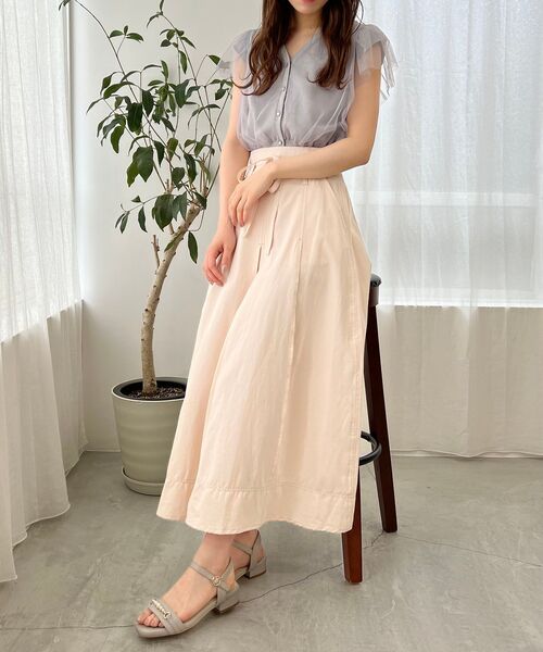 MAJESTIC LEGON（マジェスティックレゴン）の「ステッチLadyフレアスカート（スカート・レディース・ブラック/ネイビー/アイボリー・SMALL/MEDIUM）」の17枚目の写真