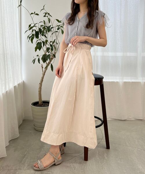 MAJESTIC LEGON（マジェスティックレゴン）の「ステッチLadyフレアスカート（スカート・レディース・ブラック/ネイビー/アイボリー・SMALL/MEDIUM）」の7枚目の写真