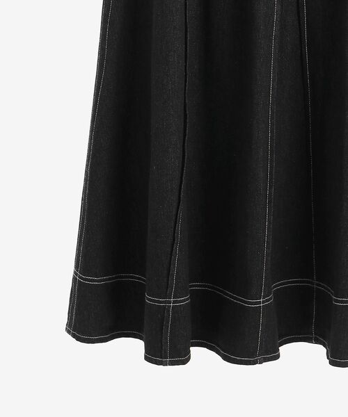 MAJESTIC LEGON（マジェスティックレゴン）の「ステッチLadyフレアスカート（スカート・レディース・ブラック/ネイビー/アイボリー・SMALL/MEDIUM）」の9枚目の写真