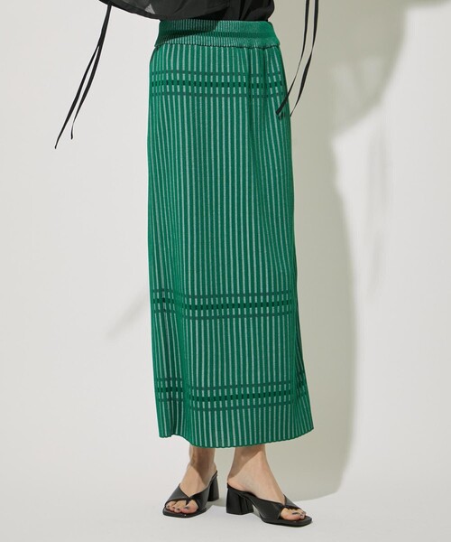 CITY TOKYO(シティトウキョウ)の「カラーラインナローニットスカート(スカート・レディース・ベージュ/ネイビー/グリーン・1/2)」の19枚目の写真
