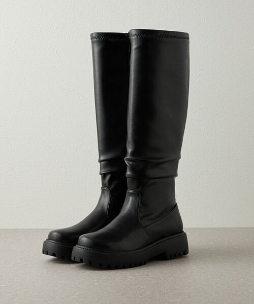 CITEN（シテン）の「＜CITEN＞トラックソール ロングブーツ（ブーツ・レディース・ブラック/オフホワイト・23cm/23.5cm/24cm/24.5cm）」の18枚目の写真