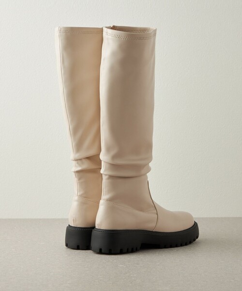 CITEN（シテン）の「＜CITEN＞トラックソール ロングブーツ（ブーツ・レディース・ブラック/オフホワイト・23cm/23.5cm/24cm/24.5cm）」の20枚目の写真