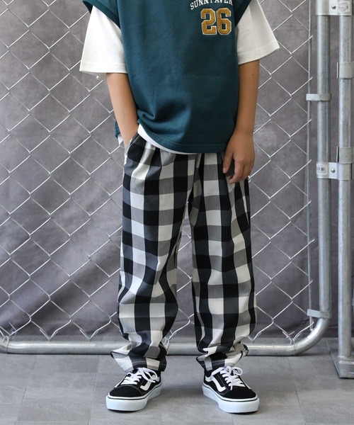 Right-on（ライトオン）の「【接触冷感】サラサライージーパンツ / 吸水速乾 / UVカット（その他パンツ・キッズ・カーキブラウン/サックスブルー/ブラック/ブルー/ブラウン・120/140/160/130/105/150）」の9枚目の写真