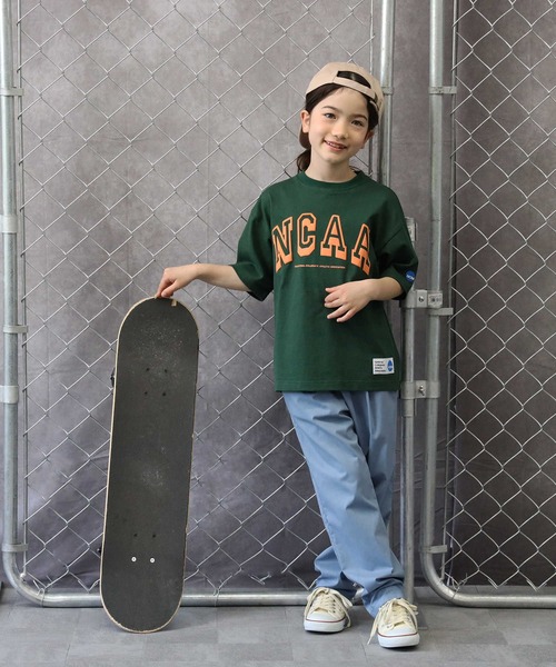 Right-on（ライトオン）の「【接触冷感】サラサライージーパンツ / 吸水速乾 / UVカット（その他パンツ・キッズ・カーキブラウン/サックスブルー/ブラック/ブルー/ブラウン・120/140/160/130/105/150）」の11枚目の写真