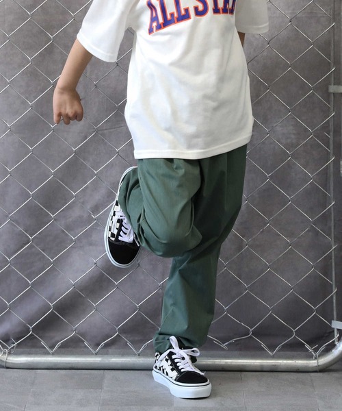 Right-on（ライトオン）の「【接触冷感】サラサライージーパンツ / 吸水速乾 / UVカット（その他パンツ・キッズ・カーキブラウン/サックスブルー/ブラック/ブルー/ブラウン・120/140/160/130/105/150）」の14枚目の写真