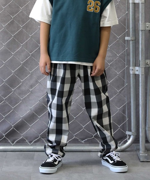 Right-on（ライトオン）の「【接触冷感】サラサライージーパンツ / 吸水速乾 / UVカット（その他パンツ・キッズ・カーキブラウン/サックスブルー/ブラック/ブルー/ブラウン・120/140/160/130/105/150）」の19枚目の写真