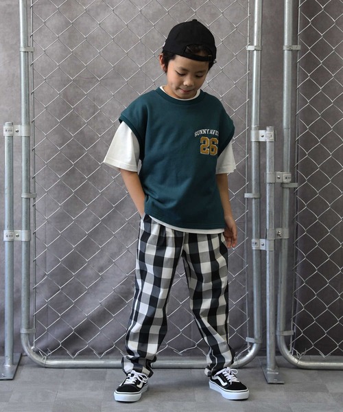 Right-on（ライトオン）の「【接触冷感】サラサライージーパンツ / 吸水速乾 / UVカット（その他パンツ・キッズ・カーキブラウン/サックスブルー/ブラック/ブルー/ブラウン・120/140/160/130/105/150）」の21枚目の写真