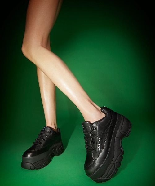NakedWolfe(ネイキッドウルフ)の「NakedWolfe/ネイキッドウルフ/Sporty Leather/スポーティーチャンキーレザースニーカー(スニーカー・レディース・ホワイト/ブラック/ベージュ・38/39/36/37)」の17枚目の写真