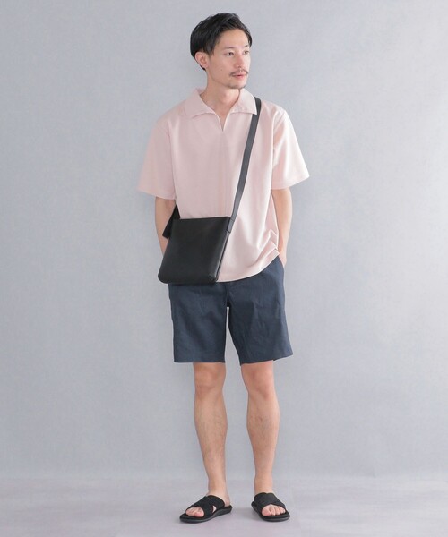 SHIPS（シップス）の「SHIPS:〈抗菌・防臭加工〉 ジャガード ピケ スキッパー ポロシャツ（ポロシャツ・メンズ・オフホワイト/ブラック/ネイビー/ピンク・SMALL/MEDIUM/LARGE/X-LARGE）」の13枚目の写真