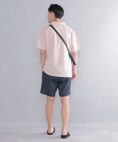 SHIPS（シップス）の「SHIPS:〈抗菌・防臭加工〉 ジャガード ピケ スキッパー ポロシャツ（ポロシャツ・メンズ・オフホワイト/ブラック/ネイビー/ピンク・SMALL/MEDIUM/LARGE/X-LARGE）」の5枚目の写真