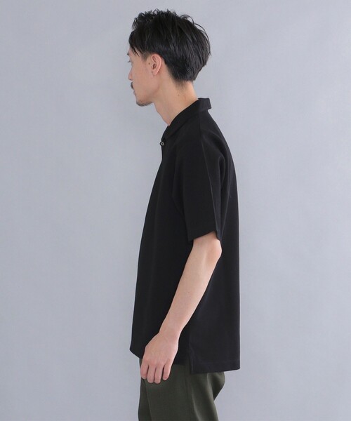 SHIPS（シップス）の「SHIPS:〈抗菌・防臭加工〉 ジャガード ピケ スキッパー ポロシャツ（ポロシャツ・メンズ・オフホワイト/ブラック/ネイビー/ピンク・SMALL/MEDIUM/LARGE/X-LARGE）」の6枚目の写真