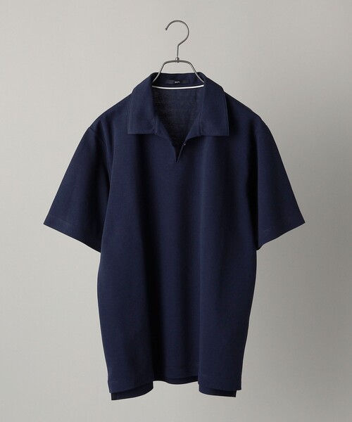 SHIPS（シップス）の「SHIPS:〈抗菌・防臭加工〉 ジャガード ピケ スキッパー ポロシャツ（ポロシャツ・メンズ・オフホワイト/ブラック/ネイビー/ピンク・SMALL/MEDIUM/LARGE/X-LARGE）」の10枚目の写真