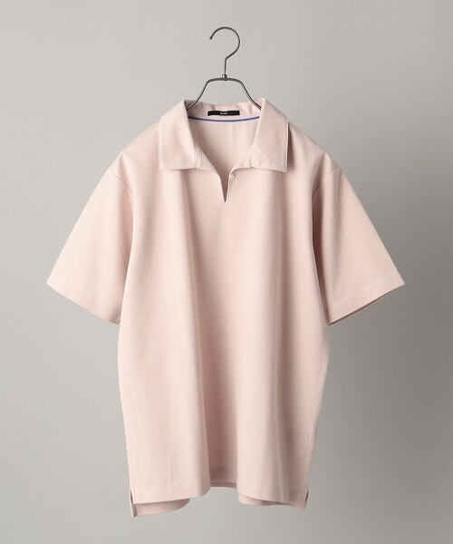 SHIPS（シップス）の「SHIPS:〈抗菌・防臭加工〉 ジャガード ピケ スキッパー ポロシャツ（ポロシャツ・メンズ・オフホワイト/ブラック/ネイビー/ピンク・SMALL/MEDIUM/LARGE/X-LARGE）」の12枚目の写真