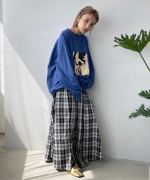 SANSeLF(サンセルフ)の「チェックマキシスカート 【SANSeLF】sansk22s001(スカート・レディース・マルチ・FREE)」の8枚目の写真