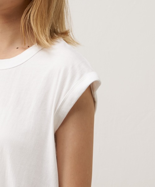 Lui's(ルイス)の「アンサンブルデザイントップス(Tシャツ/カットソー・レディース・オフホワイト/ブラック/グリーン・FREE)」の7枚目の写真