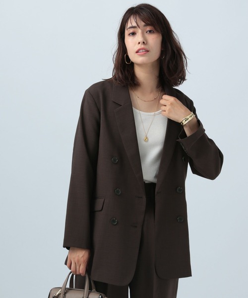 BAYFLOW（ベイフロー）の「HANDSOMEテーラードジャケット（テーラードジャケット・レディース・ブラウン/モカ・SMALL/MEDIUM）」の8枚目の写真