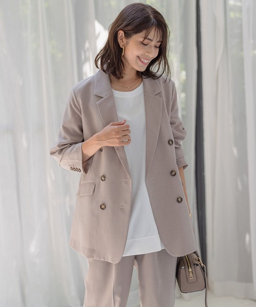 BAYFLOW（ベイフロー）の「HANDSOMEテーラードジャケット（テーラードジャケット・レディース・ブラウン/モカ・SMALL/MEDIUM）」の7枚目の写真