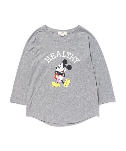 B:MING by BEAMS（ビーミングバイビームス）の「Disney ｜  B:MING / ＜ミッキーマウス＞7分袖Tシャツ（Tシャツ/カットソー・レディース・ブラック/グレー・ONE SIZE）」の16枚目の写真