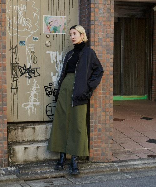 Auntie Rosa Holiday(アンティローザホリデー)の「ハイウエストフロントスリットスカート / サイズ展開あり(スカート・レディース・カーキ/ベージュ・MEDIUM/SMALL)」の9枚目の写真