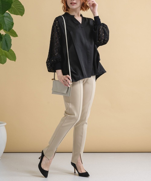 ROSIEE（ロージー）の「ROSIEE 袖レースブラウス（シャツ/ブラウス・レディース・ホワイト/ブラック・FREE）」の13枚目の写真