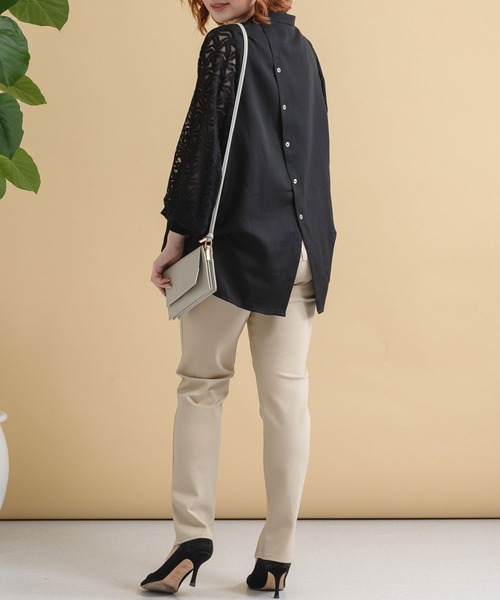 ROSIEE（ロージー）の「ROSIEE 袖レースブラウス（シャツ/ブラウス・レディース・ホワイト/ブラック・FREE）」の18枚目の写真