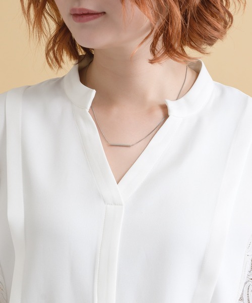 ROSIEE（ロージー）の「ROSIEE 袖レースブラウス（シャツ/ブラウス・レディース・ホワイト/ブラック・FREE）」の12枚目の写真