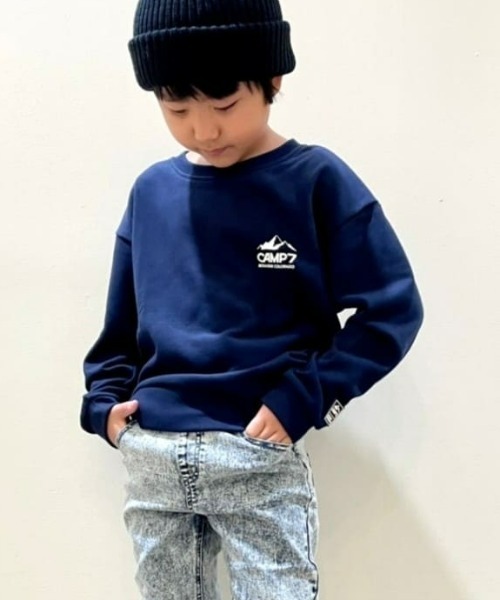 CAMP7(キャンプセブン)の「【CAMP7】ロゴスウェット(スウェット)」|ネイビー
